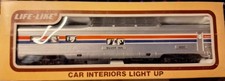Life-Like HO Scale Amtrak Silver Inn Half Dome Passenger Dining Car #8053