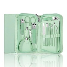 Nail Clippers Set Fingernail and Toenail Clipper Cutters, Manicure Green