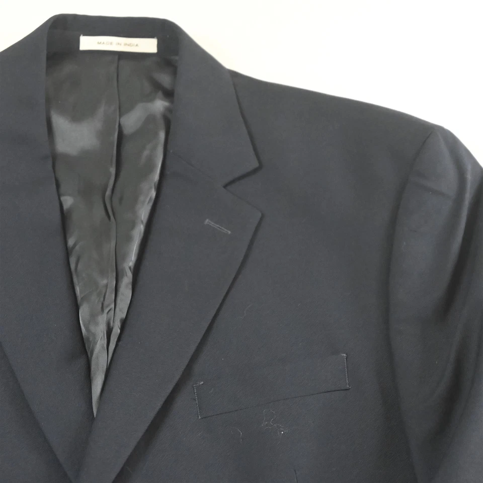 Joseph Abboud 44R 36 x 34 темно-синий 100% шерсти Мужская куртка брюки костюм - Изображение 3 из 4