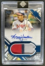 2025 Topps Transcendent Reggie Jackson Patch Auto Blue #/10 Angels