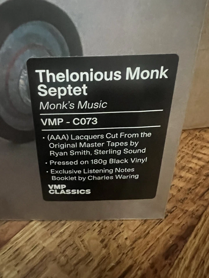 THELONIOUS MONK SEPTET Monk’s Music SEALED 180 Gram LP Exclusive VMP NEW - Image 2 of 3