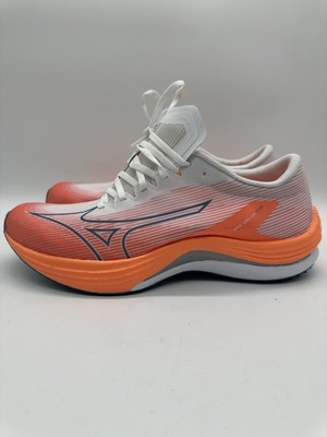 Mizuno Wave Rebellion Flash Gr. 40.5 (US 8) Weiß/Orange Neu