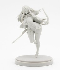 30mm Fantasy Elf Archer Resin Miniature Girl Figure for D&D & Diorama Display