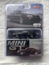 Mini GT Mijo Nissan Skyline GT-R (R34) V-Spec Black Pearl MGT00570 1:64 Scale