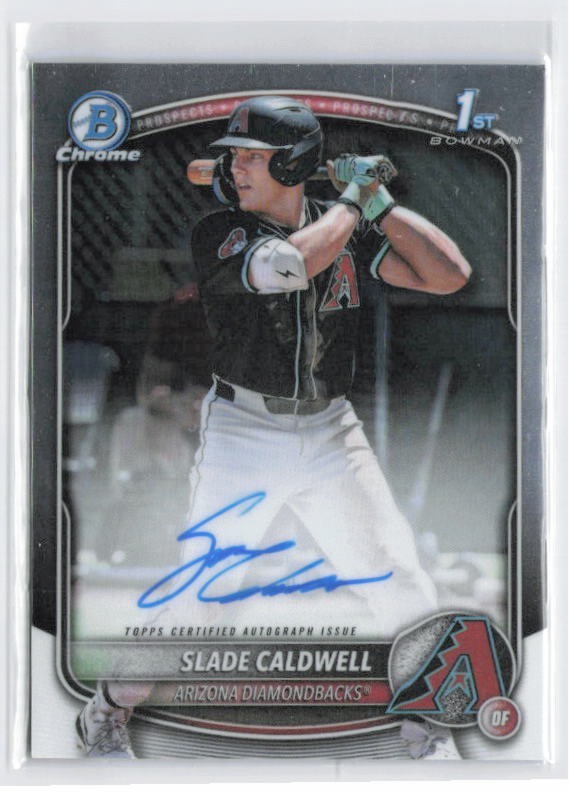2025 Slade Caldwell 1st Bowman Chrome Prospects Auto #CPA-SC Diamondbacks