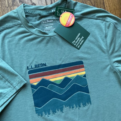 L.L.Bean Everyday SunSmart Short-Sleeve Reg Graphic Tee Shirt Men’s Size Medium