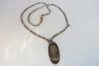 Vintage Virgin Mary Sterling Silver Necklace 18 " L — photo 1