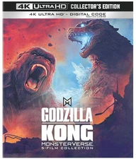 Godzilla / Kong Monsterverse 5-Film Collector’s Edition 4K UHD Blu-ray  NEW