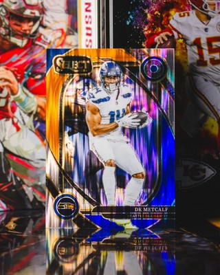 2024 Panini Select #251 DK Metcalf Orange Blue Shock Prizm /35