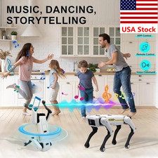 2.4G Smart Robot Dog Voice Dialogue APP Remote Control AI Sing Dance Kids Toy