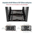Tecmojo 12U Network Rack, 10 inch Mini Server Rack with 12U/10in/Black — photo 4
