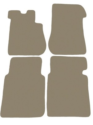 Basic Fußmatten, Autoteppiche für Mercedes W108 250SE 1965-1972 Beige x14 Rand