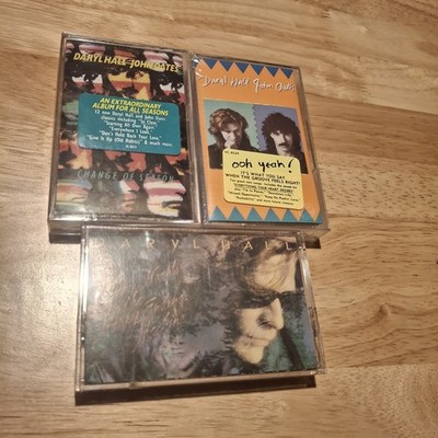 3 Hall & Oates Cassette Lot: 3 Hearts Change Season Yeah - Sealed Hype Sticker