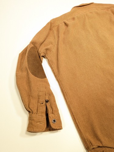 Polo Ralph Lauren Hemd Herren XL Flanell Bowen braun Ellenbogen Patches Hahnentritt - Bild 10 von 11