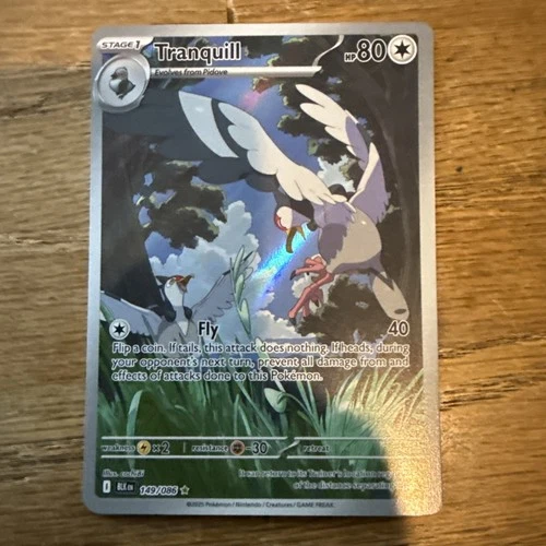 Pokémon TCG Tranquil Illustration Rare #149/086 SV: Black Bolt LP