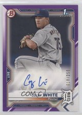 2021 Bowman Paper Prospect Purple Border 18/250 Colby White #PAPR-CW Auto 0vy7