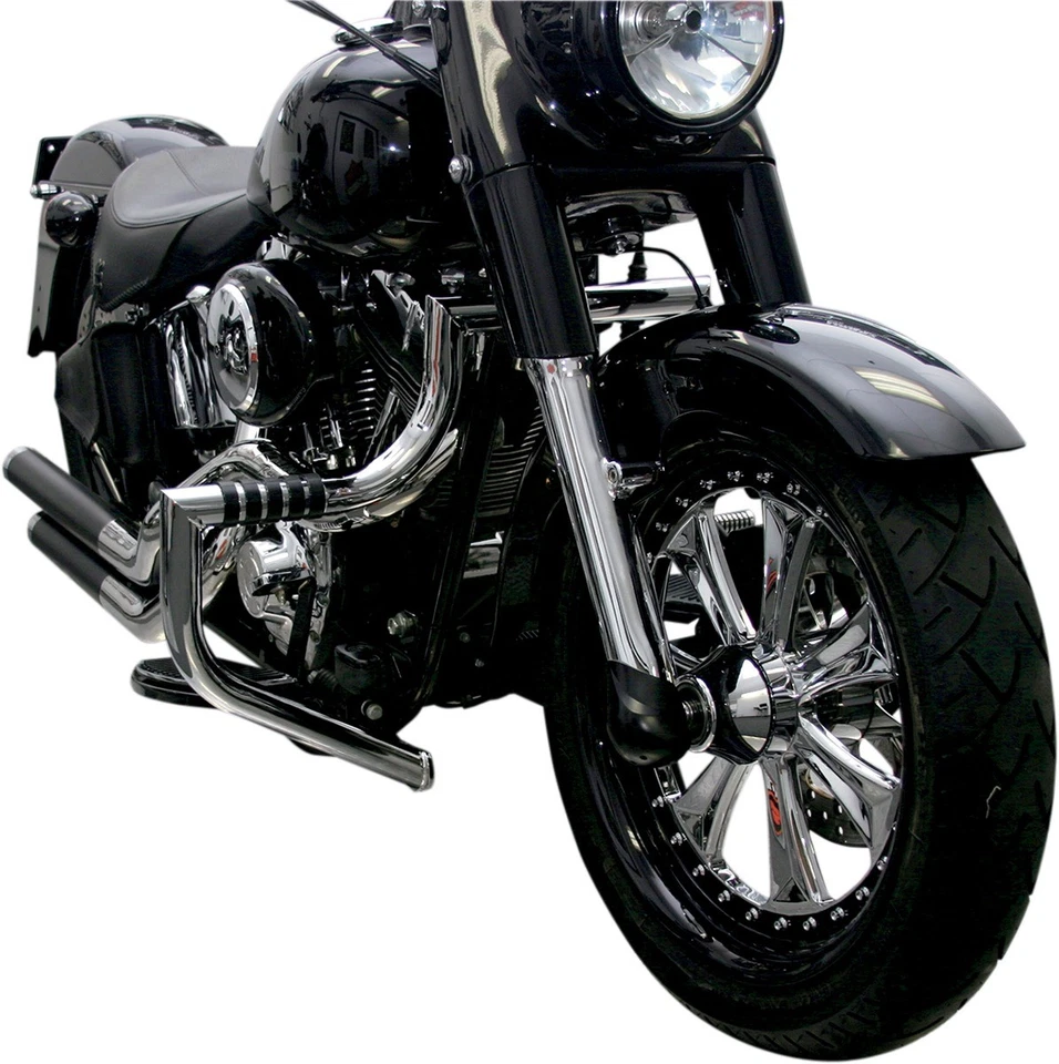 Protector de motor Magnumbar cromado Lindby 1702 para Harley Touring 97-18, rueda libre Foto 3 de 4