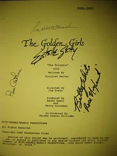 The Golden Girls Signed TV Script Betty White Bea Arthur Rue McClanahan reprint 