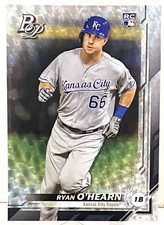 2019 Bowman Platinum Baseball Cracked Ice #87 Ryan O'Hearn RC Kansas City Royals
