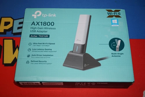 TP-Link AX1800 WiFi 6 High Gain USB Adapter for Desktop PC (Archer TX21UH)