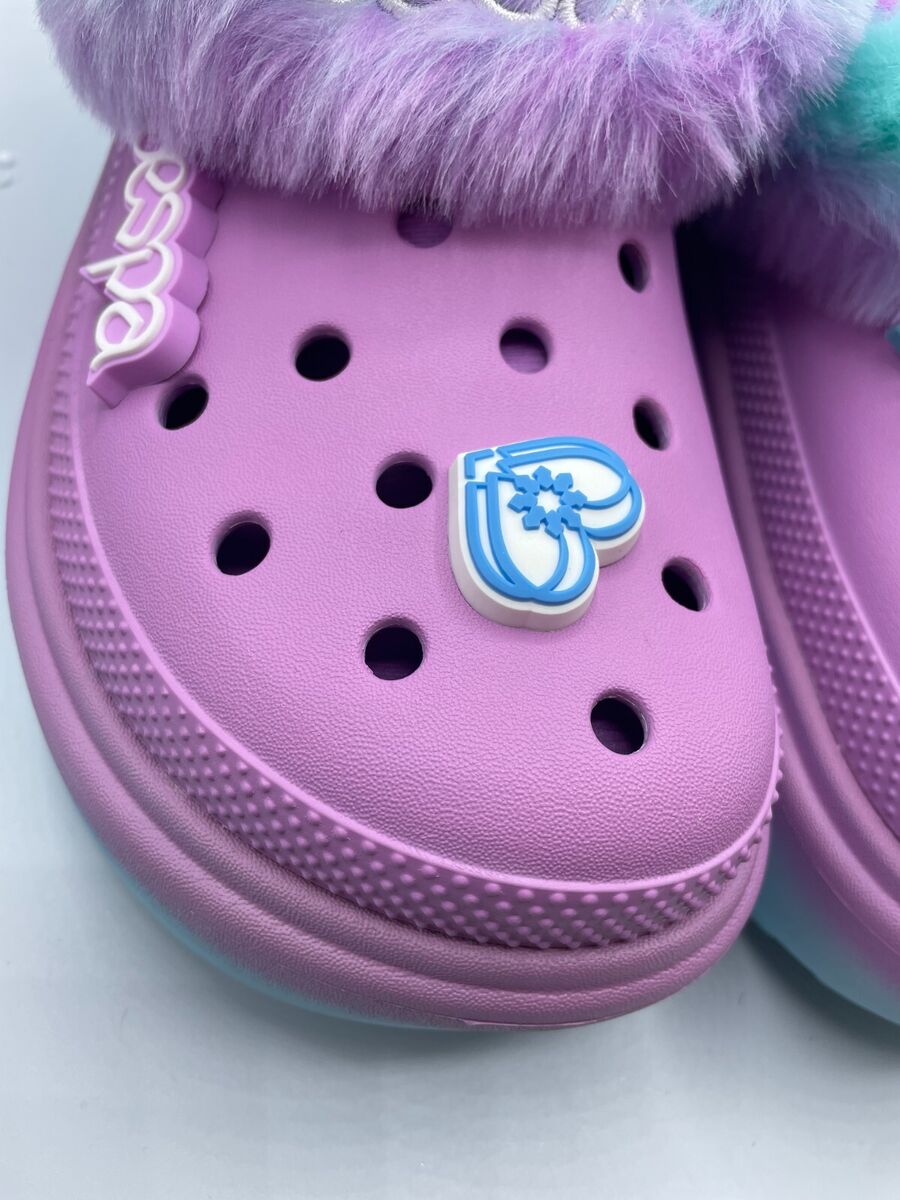 AESPA X CROCS Stomp Lined Clog Pastel Pink Blue Purple M7/W9 AESPA X CROCS Stomp Lined Clog Pastel Pink Blue Purple M7/W9