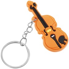 10X Mini Violin Keychain Music Lover Gift Pendant Musical Instrument Charm Toy