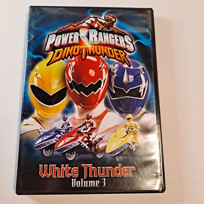 Power Rangers - Dino Thunder Vol. 3: White Thunder (VHS, 2004) Buena Vista Home