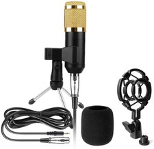 Professional Studio Broadcasting  Recording Microphone Set Black 
