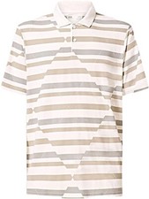 OAKLEY FRACTURED ARGYLE Men's Polo Shirt - Hybrid White - XL - NWT