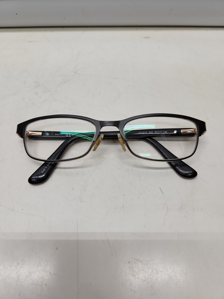 GUESS GU2614 002 52-17 135 Metal Optical Eyeglasses Black 