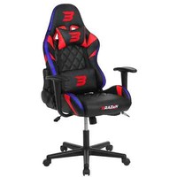 BraZen Valor Mid Back PC Gaming Chairs Padded Seat Black Red 18470