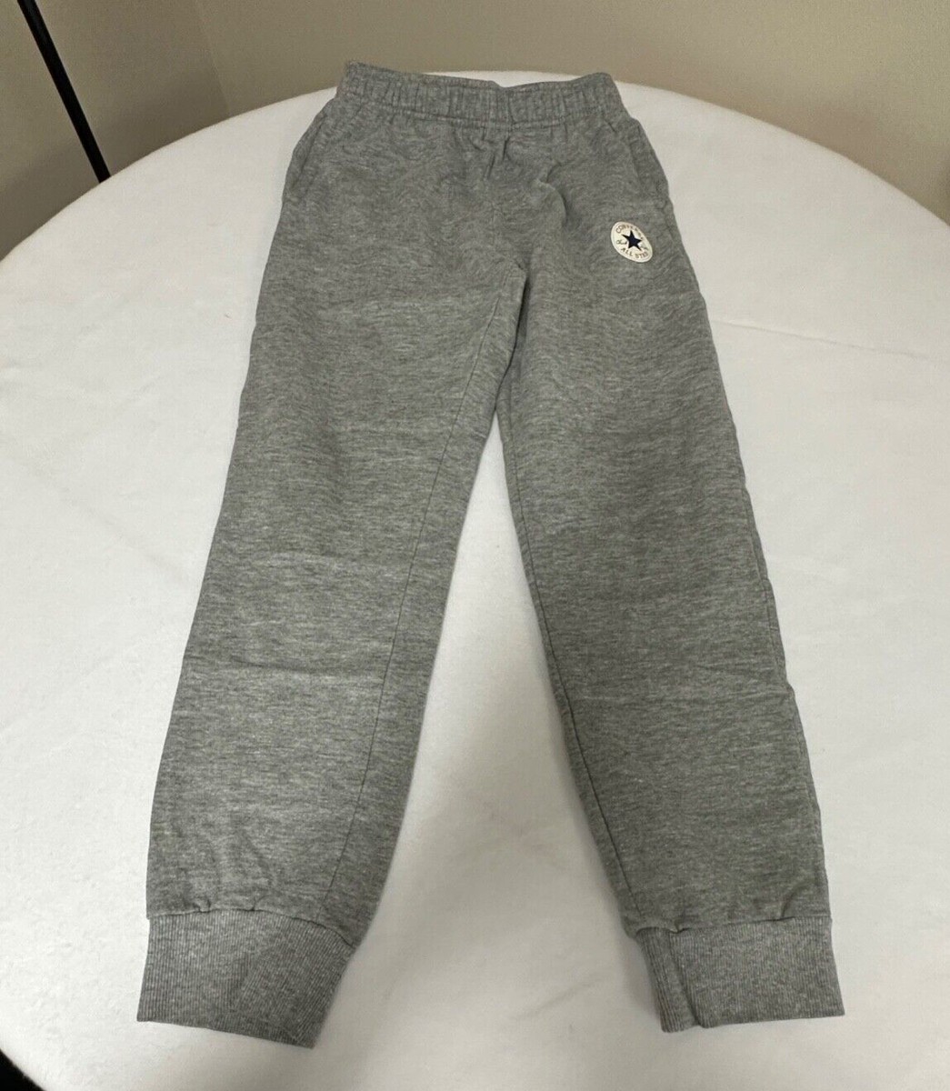 Boys Used Converse Long Sweat Pants Gray Size Large Age 12-13