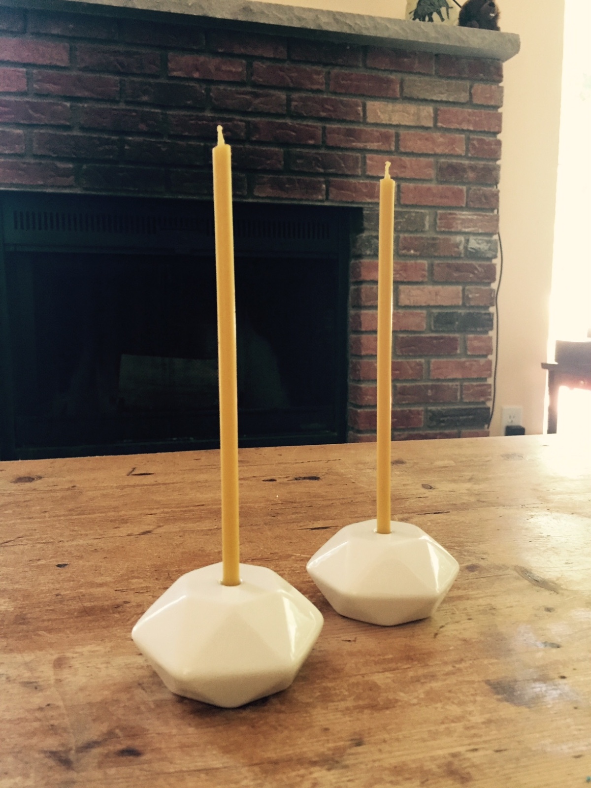 50 Natural 100% Pure Beeswax Taper Candles ( 6") Natural Honey Scent