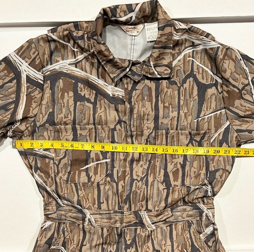 Vintage Cabelas Branch Bark Camo Coveralls Jumpsuit Uninsulted Mens Size M READ - Picture 9 of 16