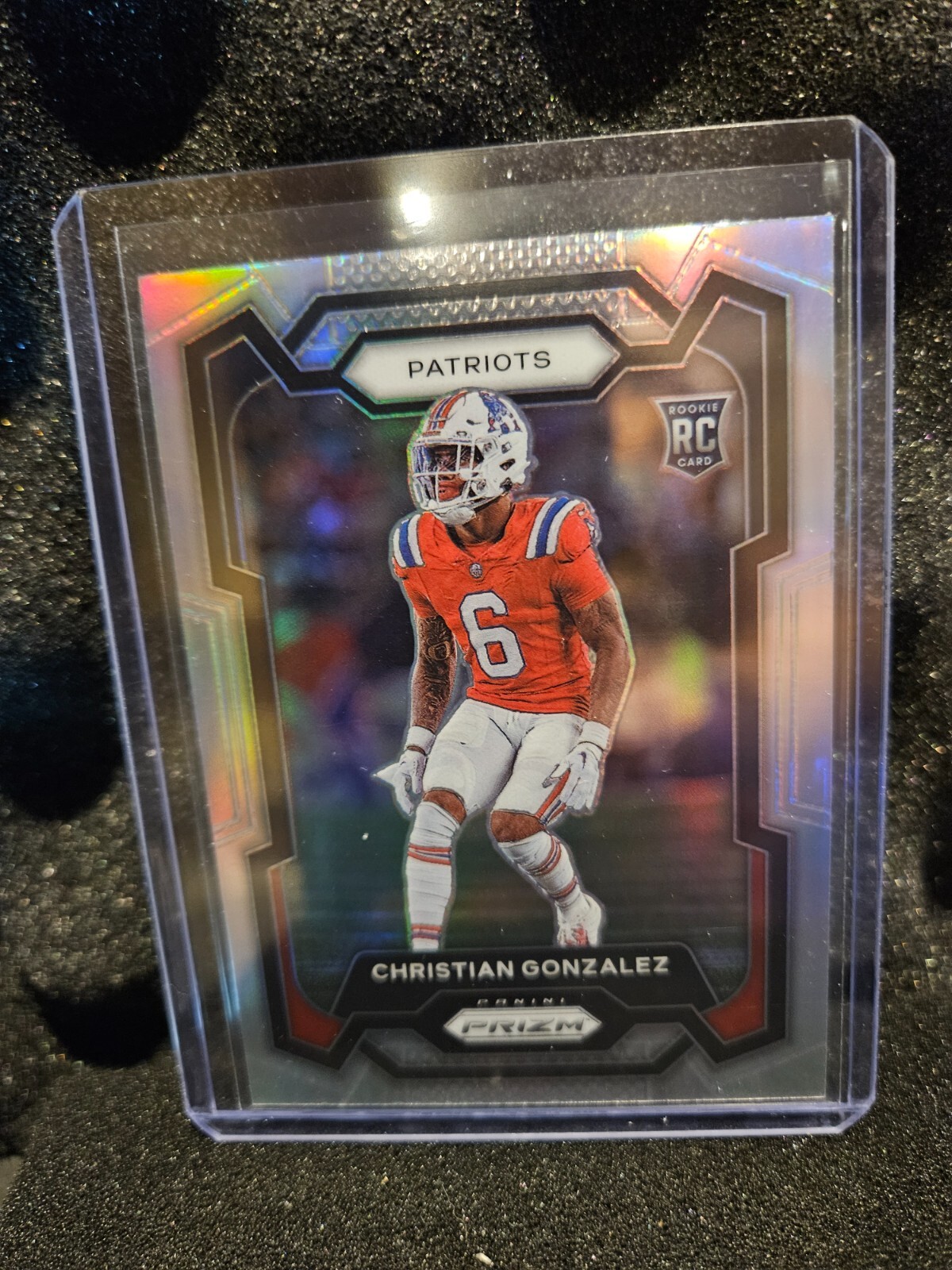 2023 Prizm Football Rookie Silver Prizm Christian Gonzalez #369 Patriots RC