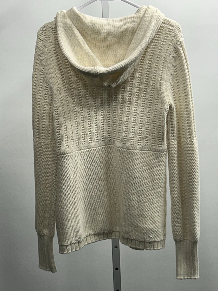 Suéter cárdigan con capucha blanco para mujer Calvin Klein - talla mediana.             1A Foto 2 de 4