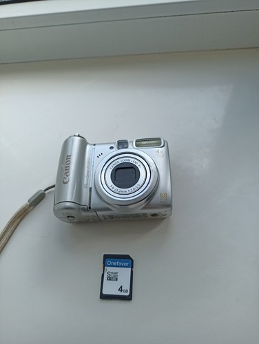 🔥Canon PowerShot A580 Silver 8.0MP digital compact camera🔥WORKing FULL Set🔥 - Picture 3 of 7