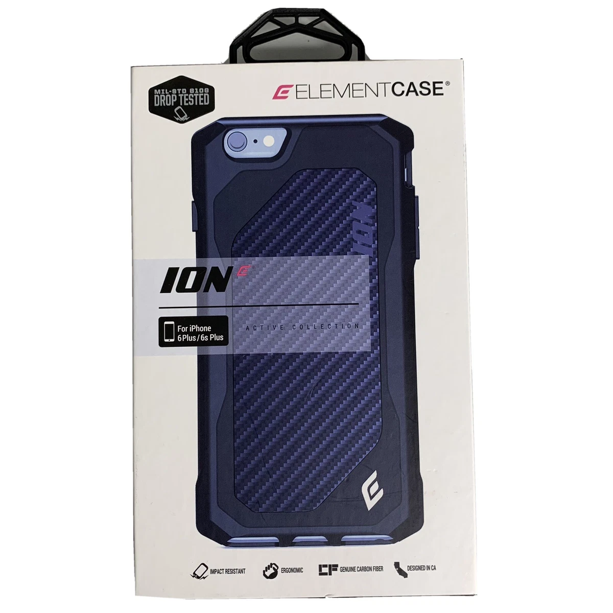 Element Case Ergonomic iPhone 6 Plus 6s Plus Navy Blue Drop