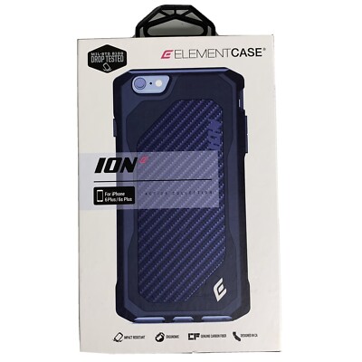 Element Case iPhone 6 Plus 6s Plus Navy Blue Drop Tested NEW