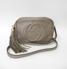 Authentic GUCCI Soho Leather Shoulder Bag 42572