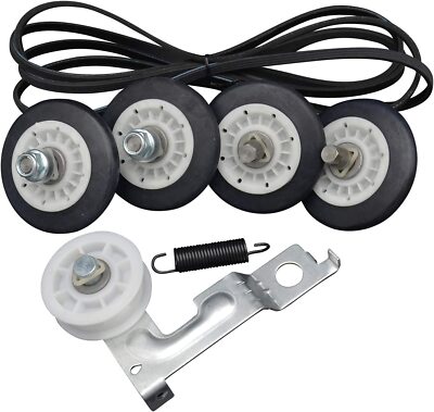 LG Dryer Roller Repair Kit With Belt, Pulley & Drum Roller - Fits DLGX3471V, DLGX5171W, DLGY1202V & More