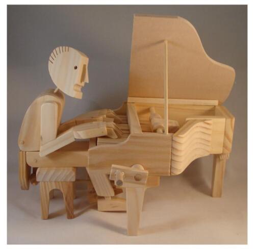 Timberkits The Pianist Wooden Self Assembly Automaton Kit - Picture 1 of 4