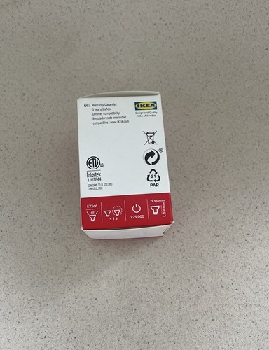 Ikea SOLHETTA LED Bulb GU10 380 Lumen 3.3 W, Dimmable 305.301.21 - NEW - Picture 4 of 12