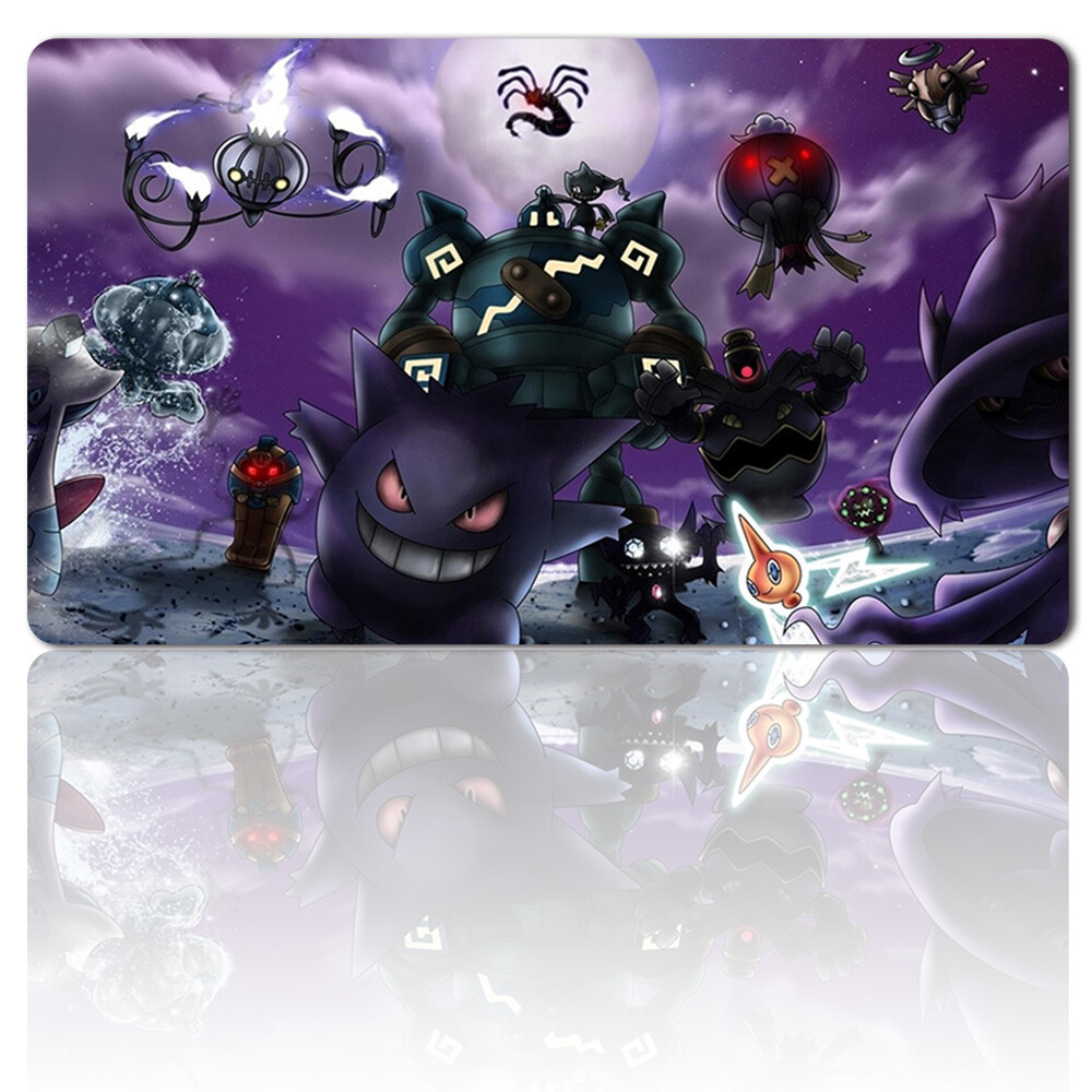 POKEMON GENGAR PLAYMAT PTCG TCG CCG Mat Trading Card Game Mat Mousepad Free Bag EUR 22,85 - IT
