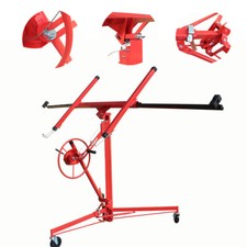 Heavy Duty 11FT Drywall Hoist Caster Lift Lifter Jack Plaster Board Panel Sheet