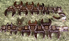20pc 3/8" Drive CROW FOOT SOCKET WRENCH SAE and METRIC SET crowfoot wrenches wr