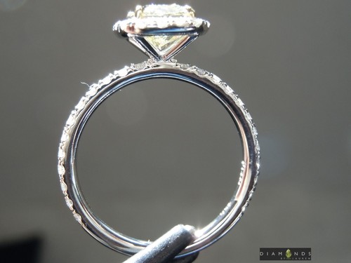 1.50ct W-X VS2 Cushion Cut Diamond Ring R9747 Diamonds by Lauren - Picture 4 of 7