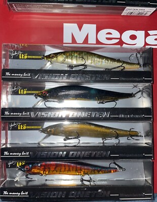 Lot Megabass Vision 110, Boîte Bento Limitée Popmax GG, Leurre Jerkbait Pour Bass