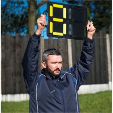 Kleines analoges Ersatz-Nummernschild - Fußball Seitenspieler Signalschild
