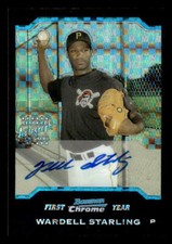 2004 Bowman Chrome #331 Wardell Starling X-Fractor Auto